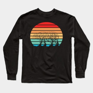 Bear Tree on sunset dog Long Sleeve T-Shirt